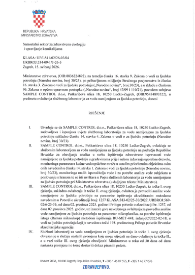RJEŠENJE  MZ - voda za ljudsku potrošnju, 18.08.2023..pdf